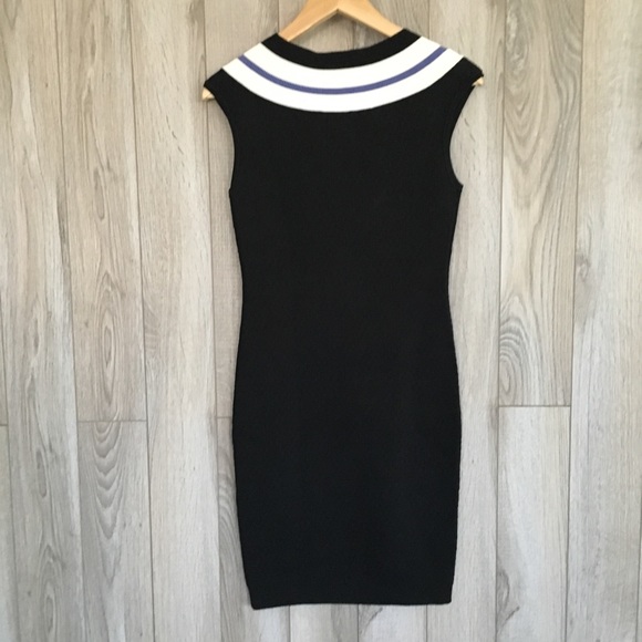 Karen Millen Sporty V-Neck Knit Mini Dress - Picture 4 of 7